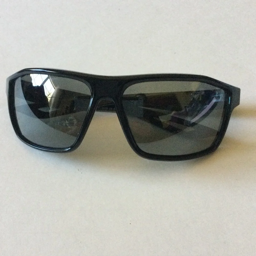 NIKE NIKE LEGEND EV0940 SUNGLASSES BLACK/VOLT SWOOSH GREY LENSES NWOT
